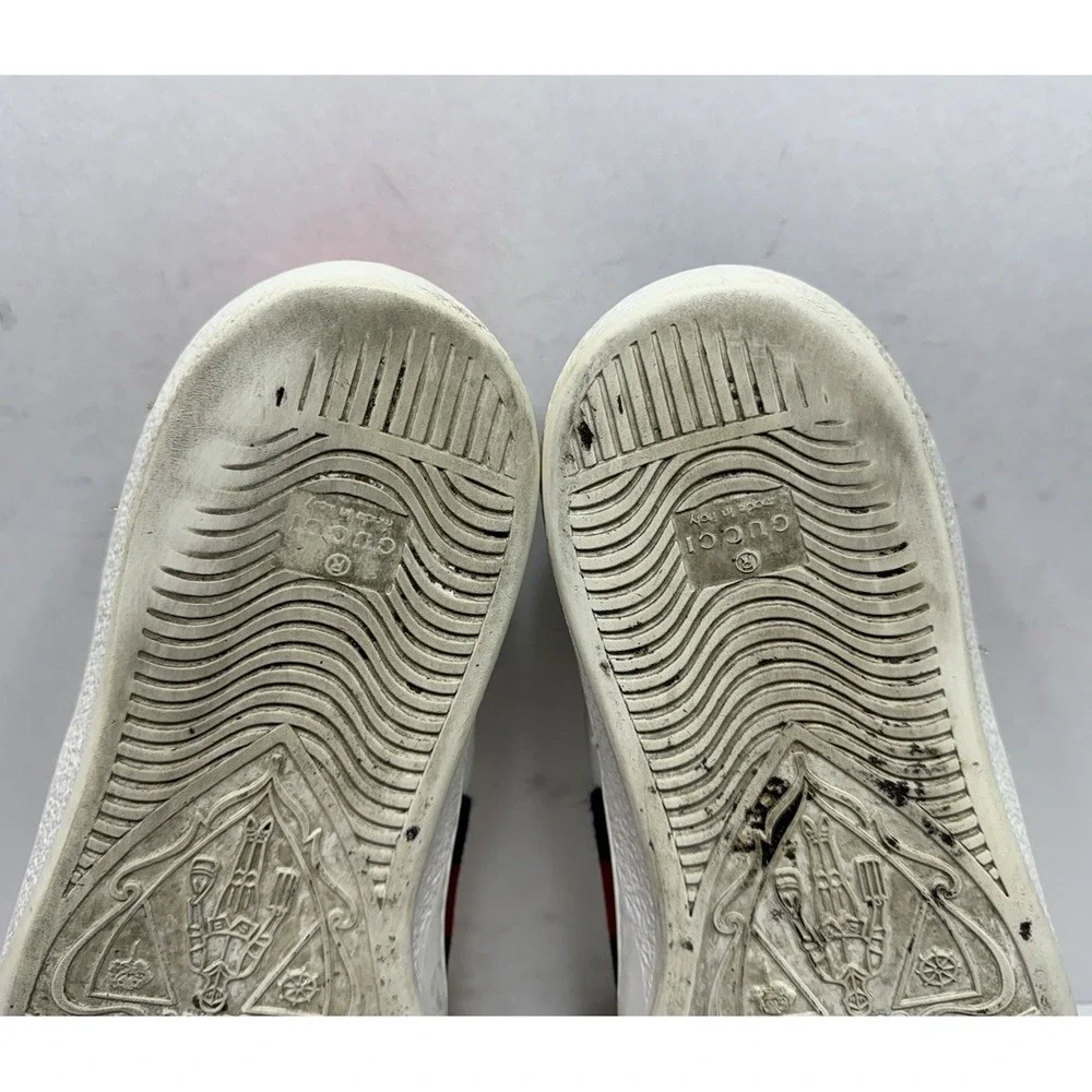 Gucci Ace Loved White Leather Patch Ace Sneakers Men's Size 11 US / 10 UK 497090